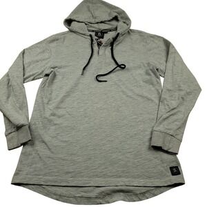 Barstool Sports Gray Hoodie Long Sleeve Men's Size S Cotton Pullover